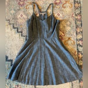 Banana Republic Chambray A-Line Racerback Dress